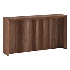 Henn&Hart 55.75″ Satin Walnut MDF/PVC Console Table